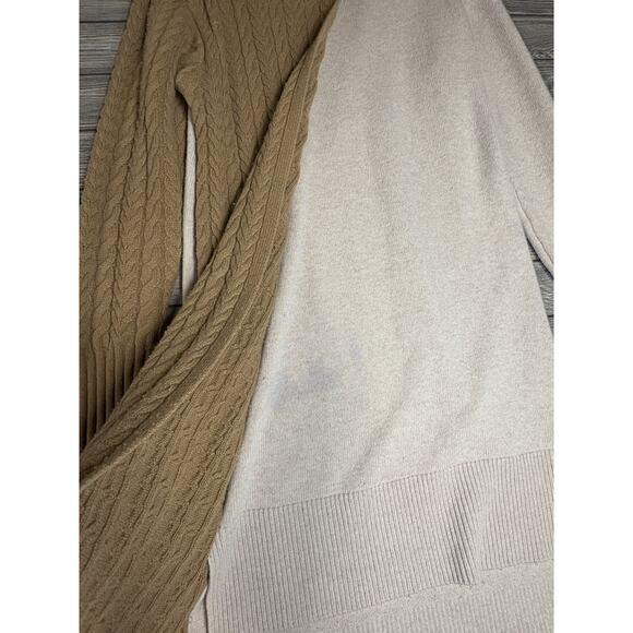 Eudon Choi Collective Two Tone Sweater Dress 100% Wool Sz Large Retail $350 READ - Picture 5 of 13